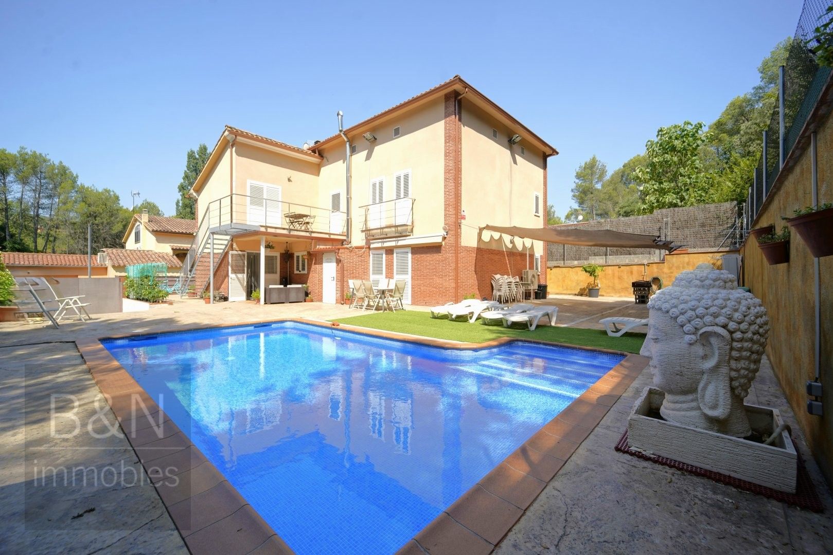 Swimming pool of House or chalet for sale in Vacarisses  with Air Conditioner, Heating and Terrace