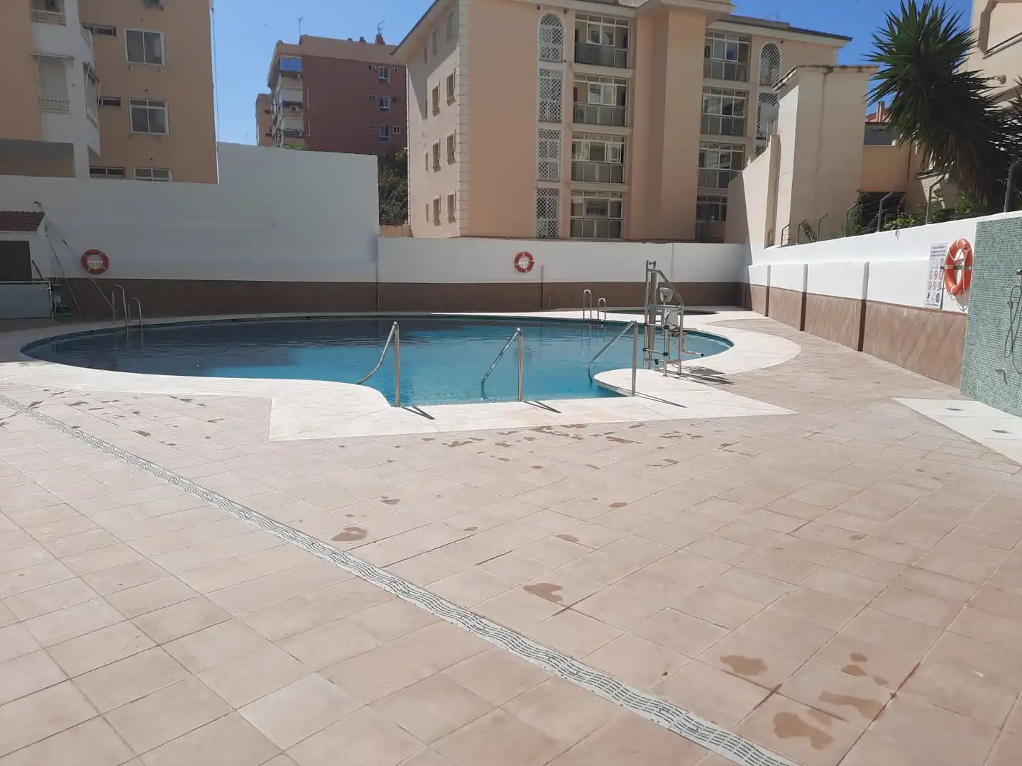 Piscina de Estudi de lloguer en Torremolinos amb Aire condicionat, Calefacció i Terrassa