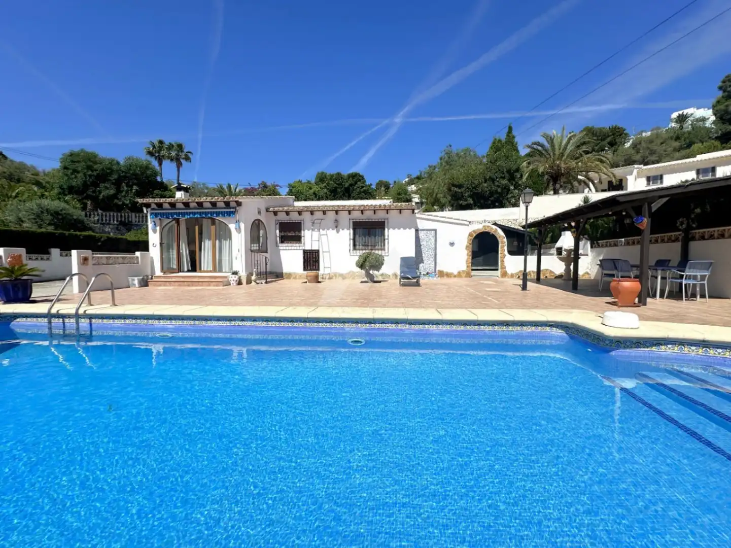 Exterior view of Houses for sale in Moraira  with Air Conditioner, Heating and Private garden