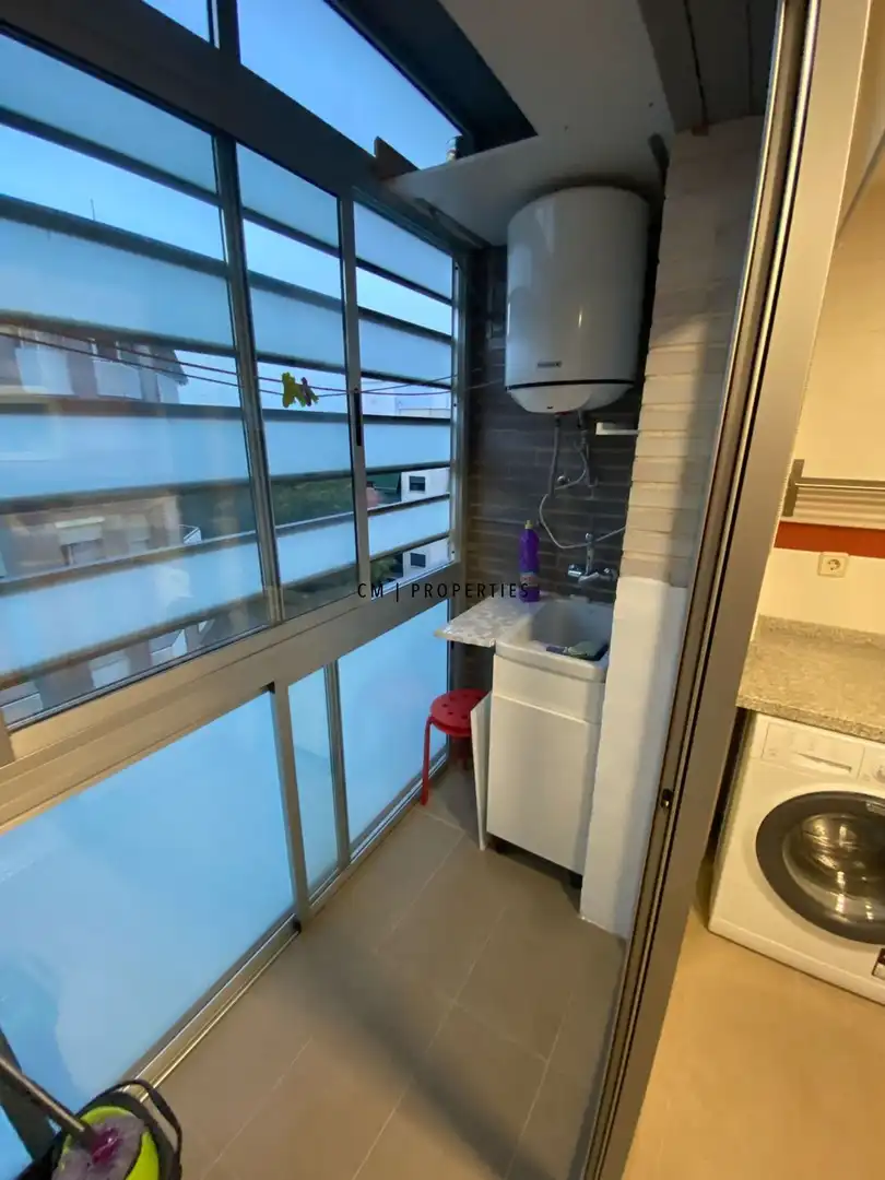 Balcony of Flat for rent in Torrent  with Air Conditioner, Heating and Parquet flooring