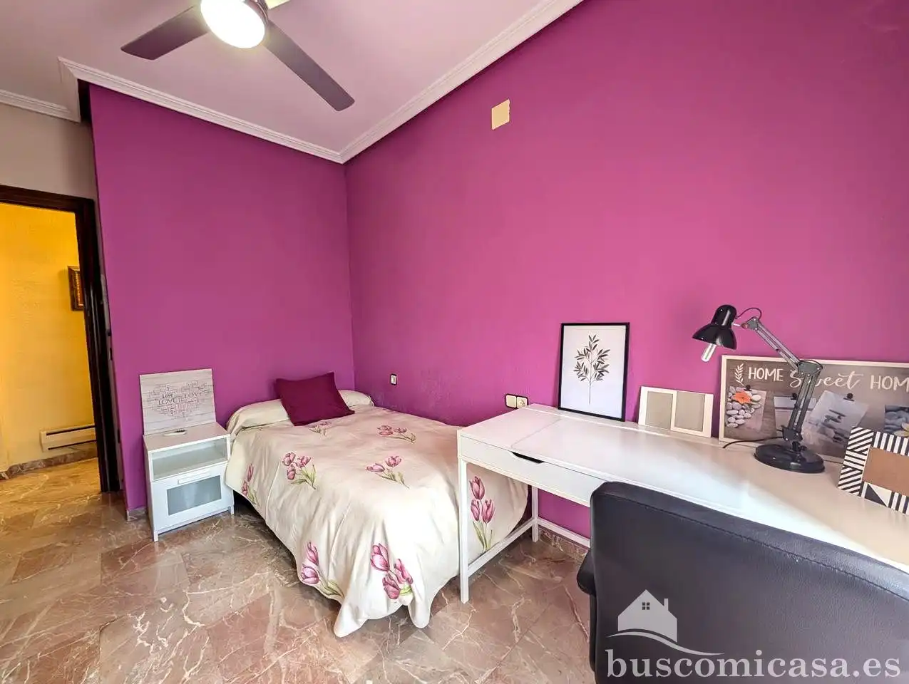 Schlafzimmer von Wohnung zur Miete in Linares mit Klimaanlage, Terrasse und Möbliert