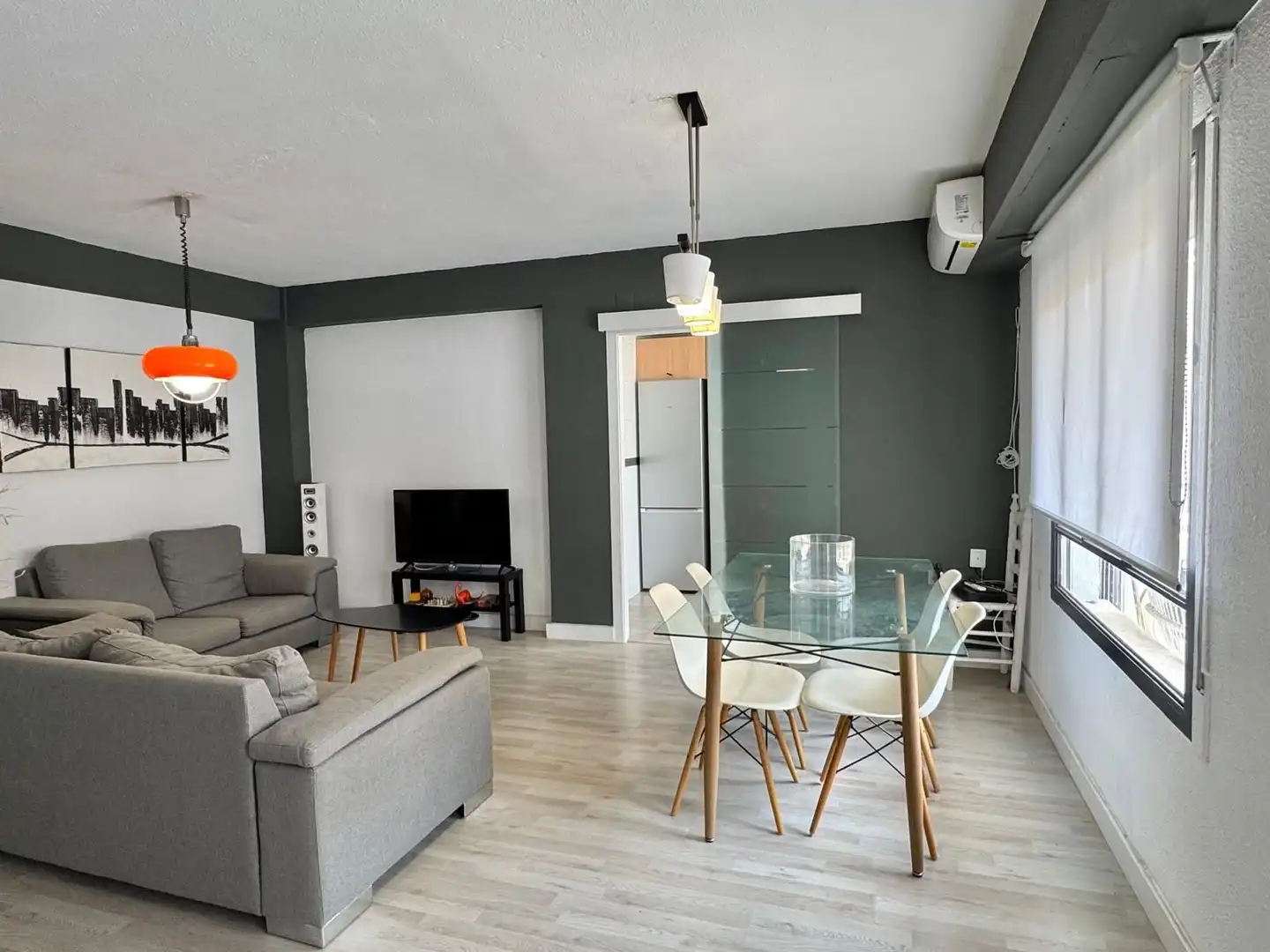 Sala de estar de Piso de alquiler en Valencia con Aire acondicionado, Calefacción y Amueblado
