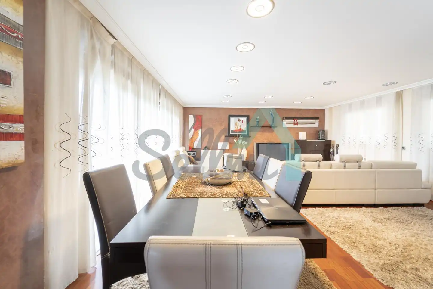 Comedor de Casa o chalet en venta en Oviedo  con Calefacción, Jardín privado y Parquet