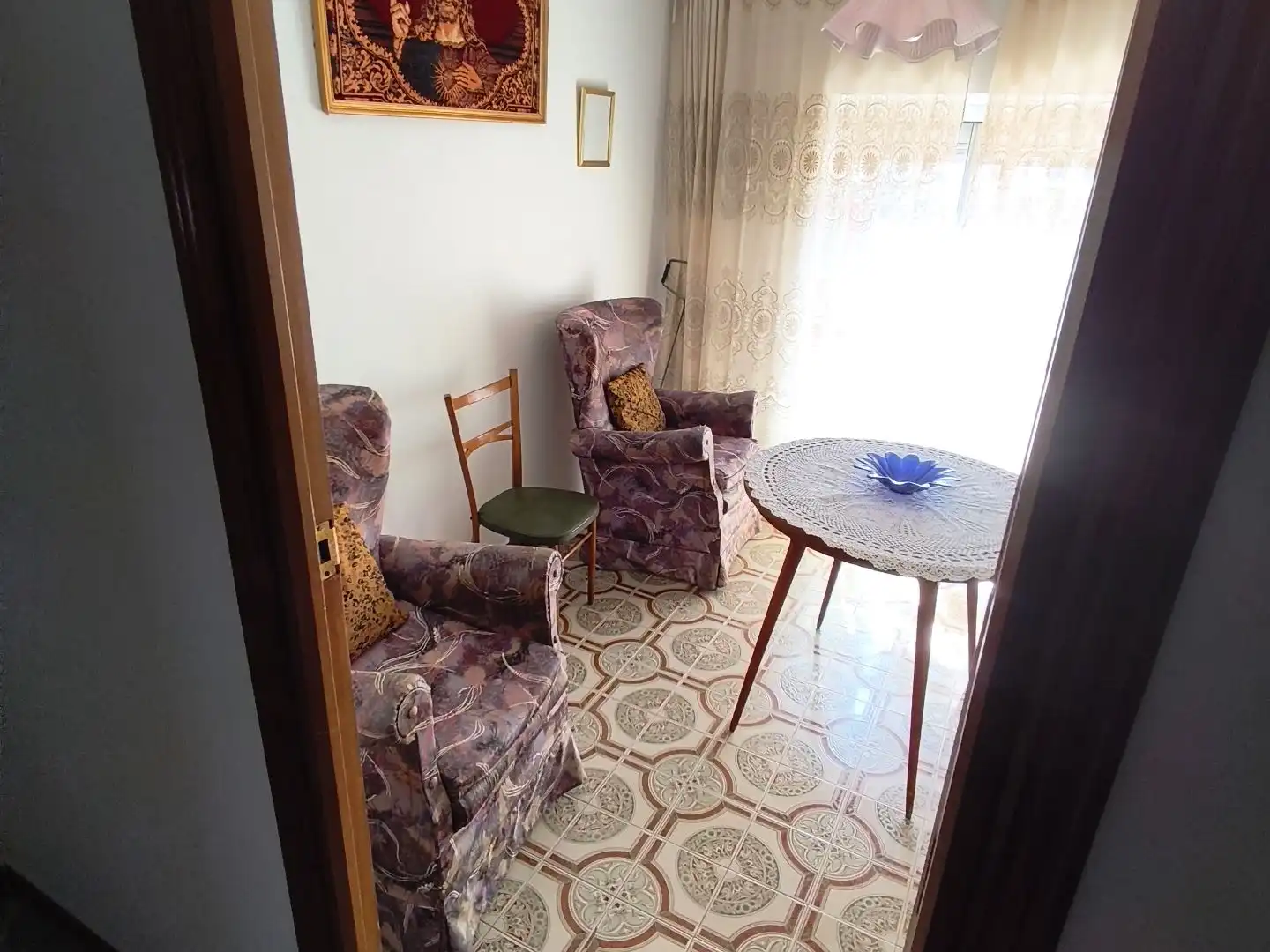 Sala d'estar de Casa o xalet en venda en Alcuéscar amb Terrassa i Balcó