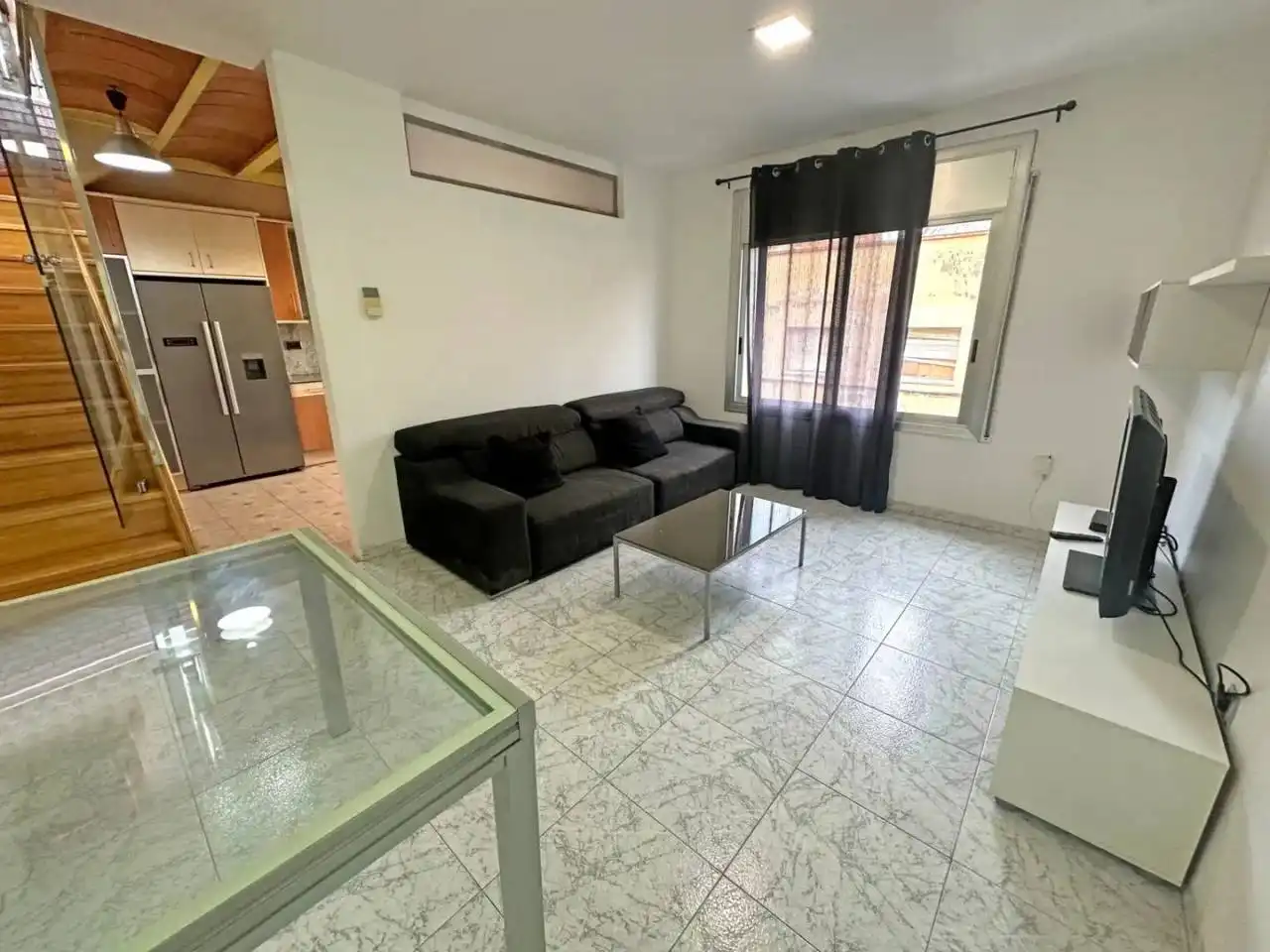 Sala de estar de Dúplex en venta en Terrassa con Calefacción, Terraza y Amueblado
