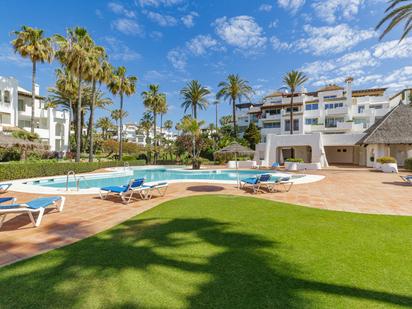 Garden of Planta baja for sale in Estepona  with Air Conditioner, Terrace and Swimming Pool