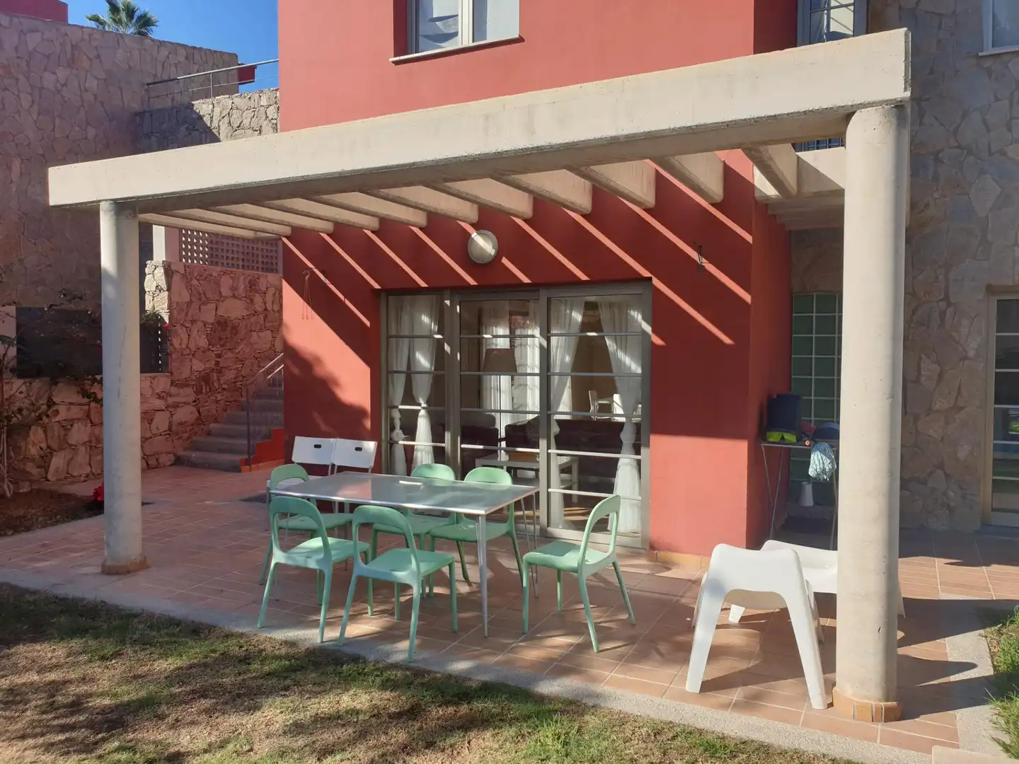 Terraza de Casa o chalet en venta en Mogán con Aire acondicionado, Jardín privado y Terraza