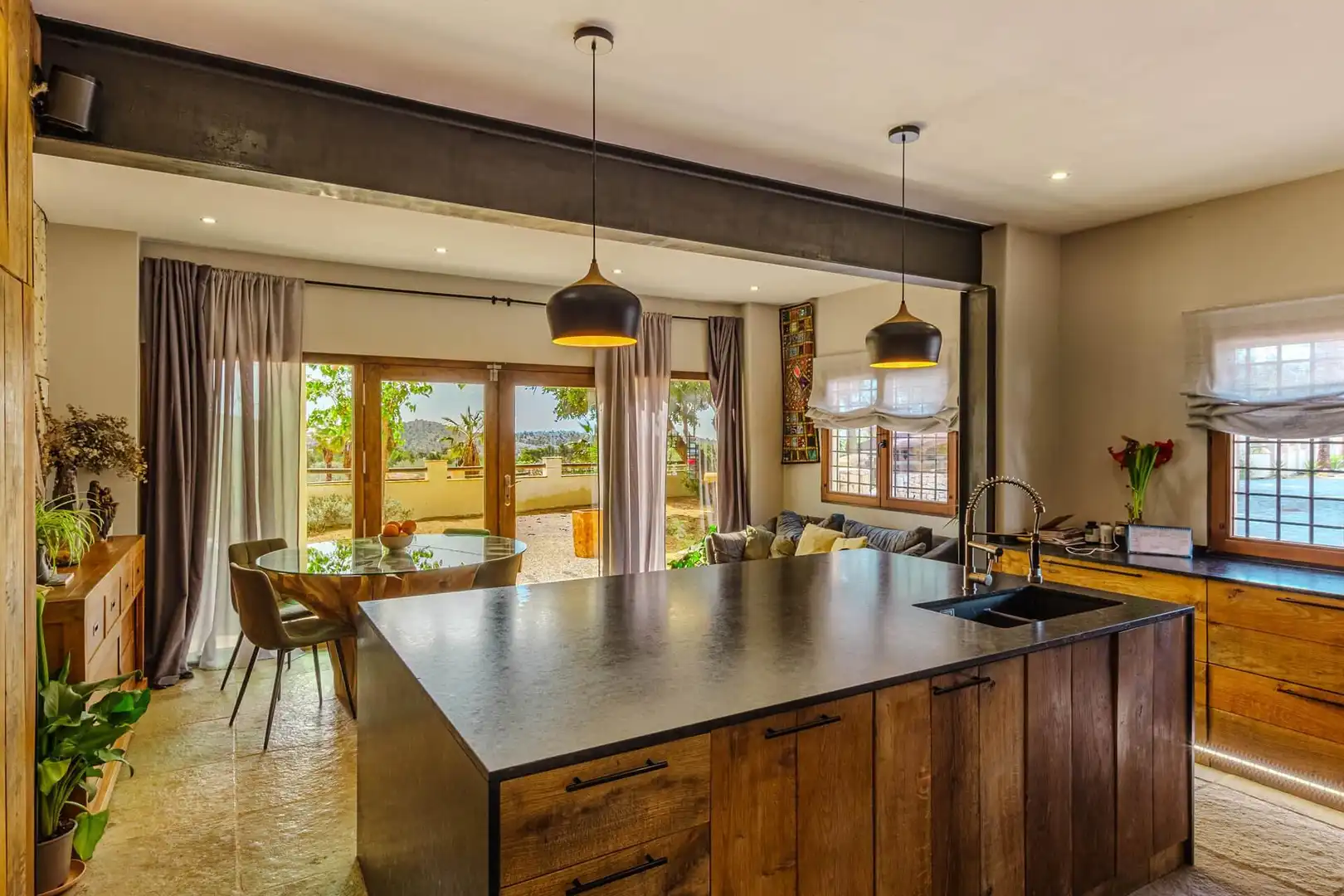 Cocina de Finca rústica en venta en Aigües con Calefacción, Jardín privado y Terraza
