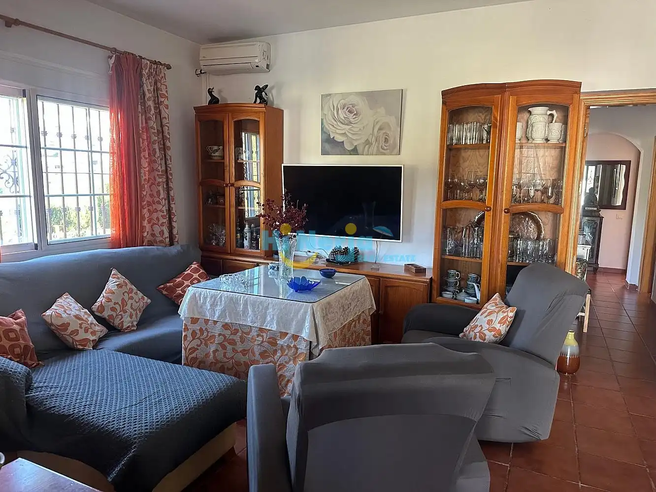 Sala d'estar de Casa o xalet de lloguer en Arenas amb Aire condicionat, Calefacció i Terrassa