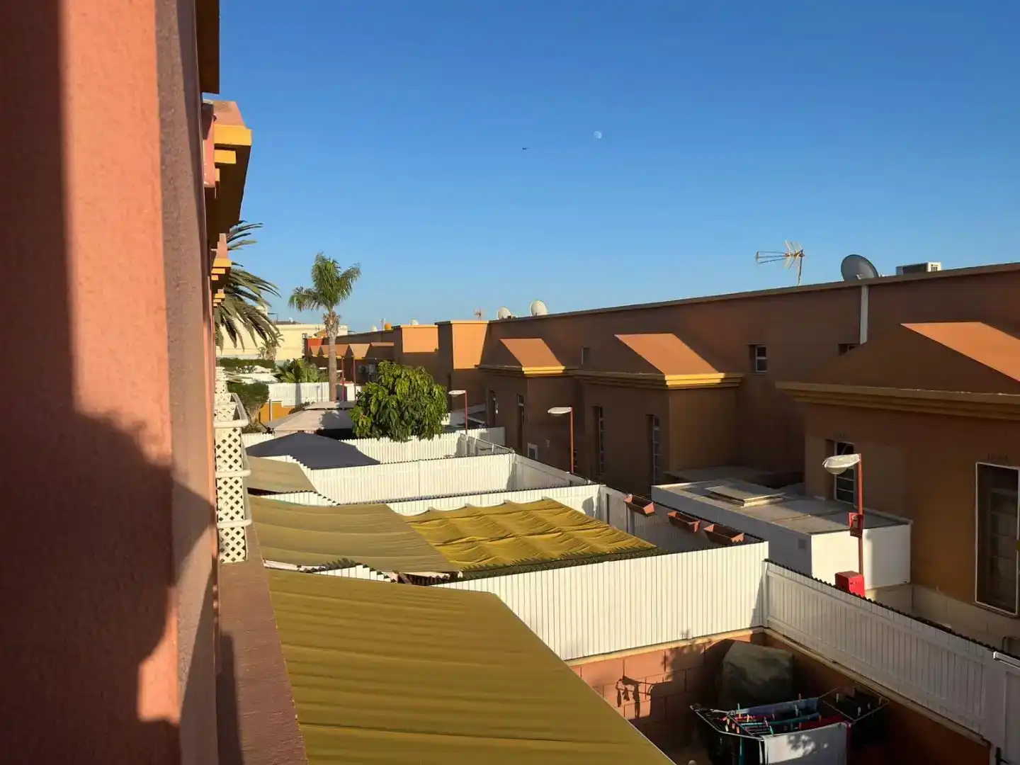 Terrasse von Maisonette zur Miete in San Bartolomé de Tirajana mit Klimaanlage, Schwimmbad und Möbliert