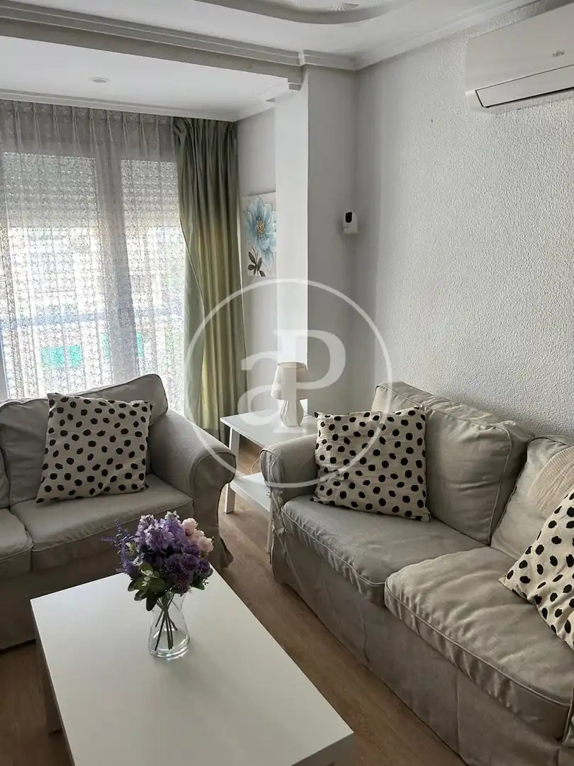 Sala de estar de Piso de alquiler en Valencia con Aire acondicionado, Calefacción y Amueblado