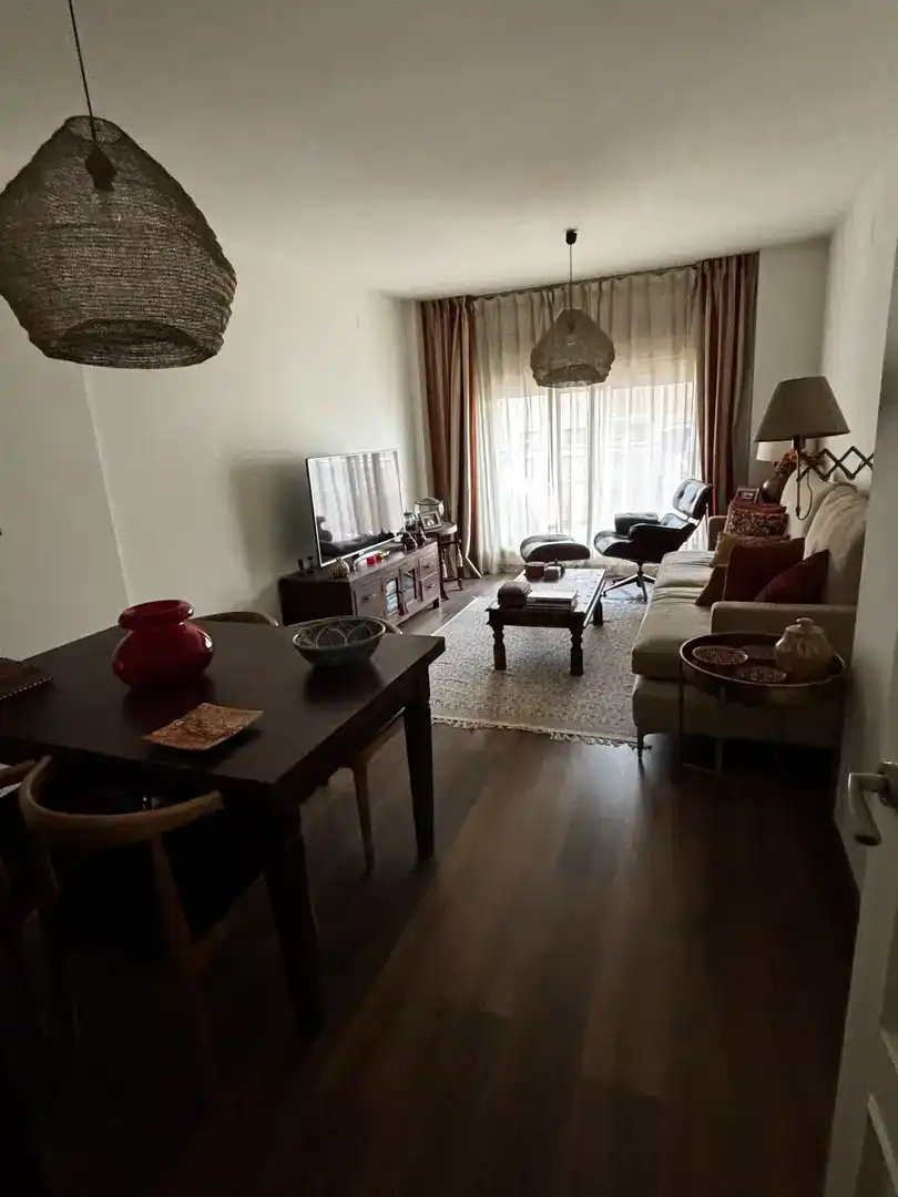 Sala d'estar de Pis en venda en Málaga Capital amb Aire condicionat i Piscina