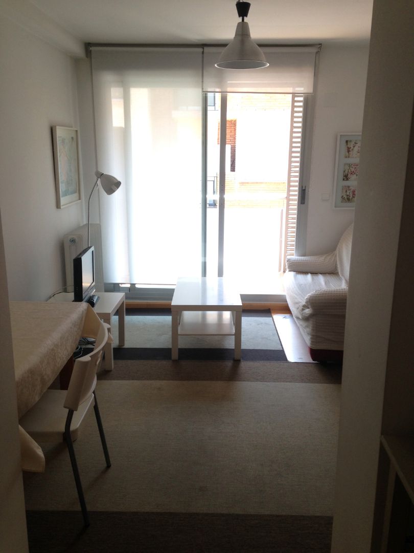 Sala d'estar de Pis de lloguer en  Zaragoza Capital amb Aire condicionat, Calefacció i Parquet