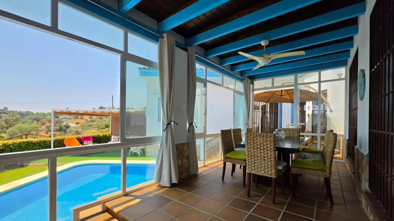 Terraza de Casa o chalet en venta en Guillena con Aire acondicionado y Piscina