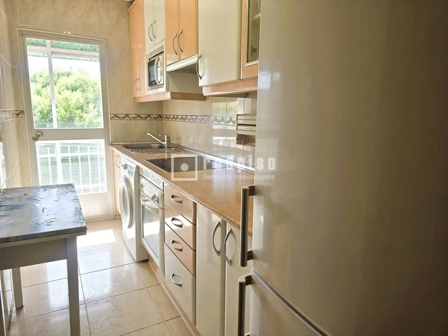 Kitchen of Flat for sale in Madrid  with Heating, Terrace and Storage room