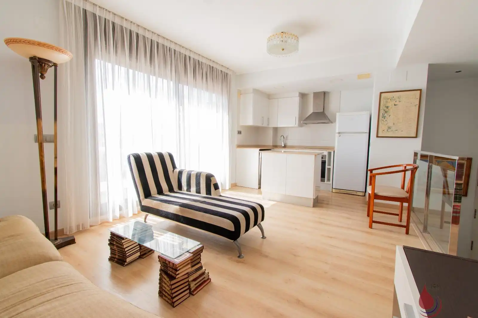 Sala de estar de Ático en venta en El Vendrell con Aire acondicionado, Parquet y Terraza