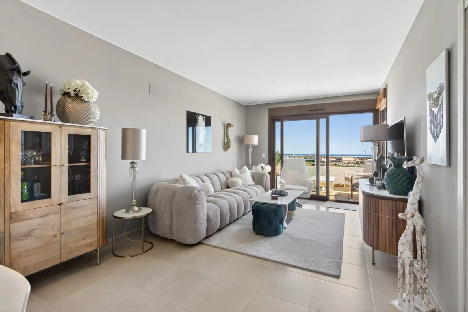 Sala de estar de Ático en venta en Orihuela con Aire acondicionado, Calefacción y Jardín privado