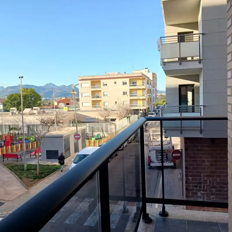 Exterior view of Flat for rent in La Font d'en Carròs  with Air Conditioner, Furnished and Balcony