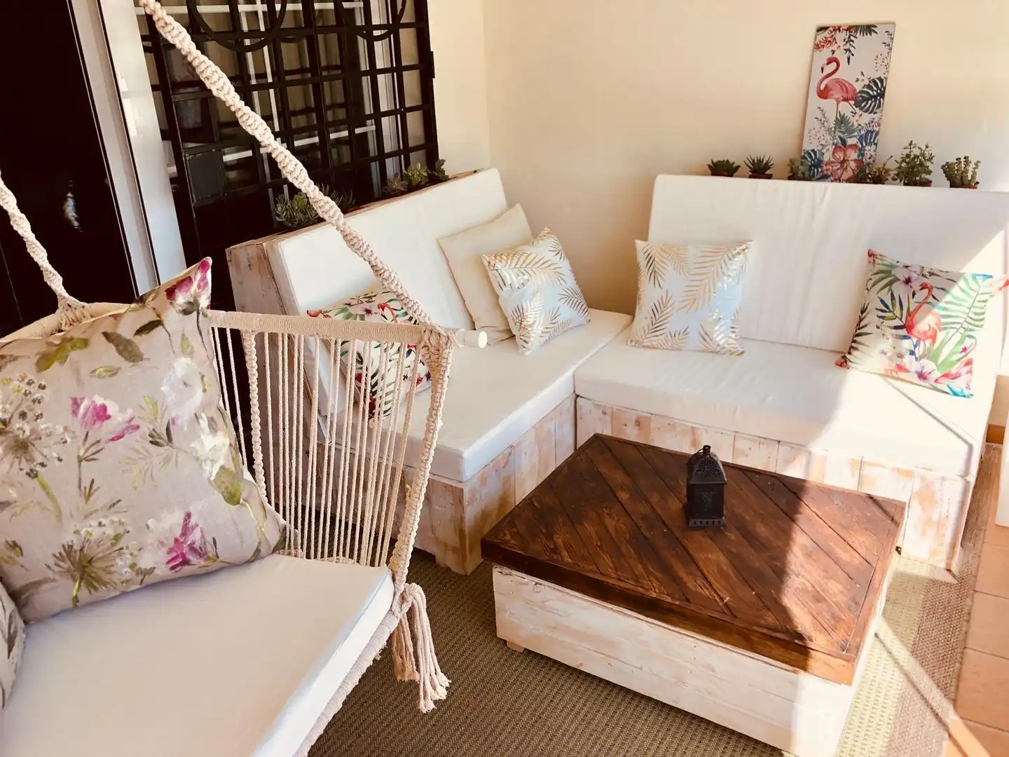 Terrasse von Maisonette zum Verkauf in Benalmádena mit Klimaanlage, Privatgarten und Terrasse