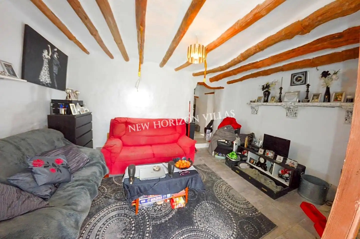 Sala de estar de Casa o chalet en venta en Cantoria con Jardín privado, Terraza y Trastero