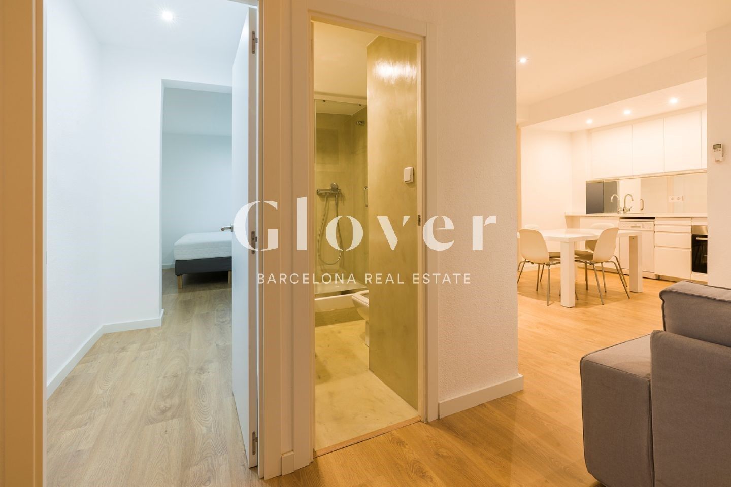 Bedroom of Office to rent in  Barcelona Capital  with Air Conditioner, Heating and Furnished