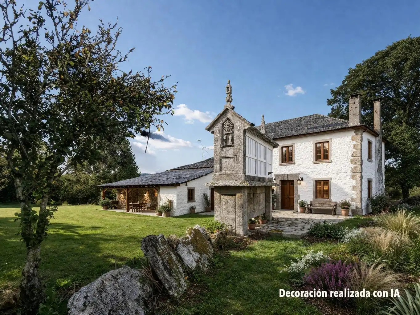 Außenansicht von Haus oder Chalet zum Verkauf in Guitiriz mit Privatgarten