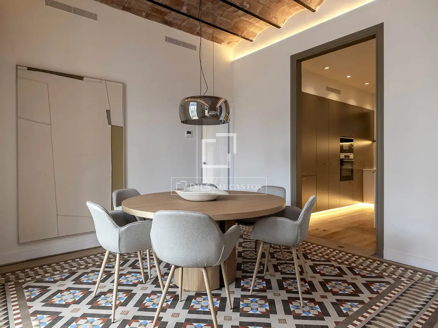 Esszimmer von Wohnung zum Verkauf in Barcelona mit Klimaanlage, Heizung und Balkon
