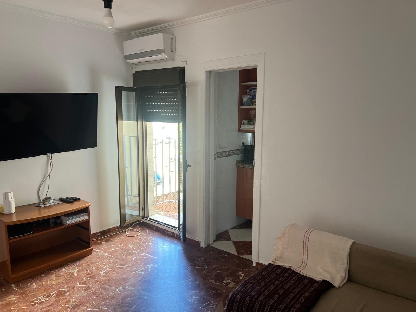 Bedroom of Flat for sale in  Sevilla Capital  with Air Conditioner and Terrace
