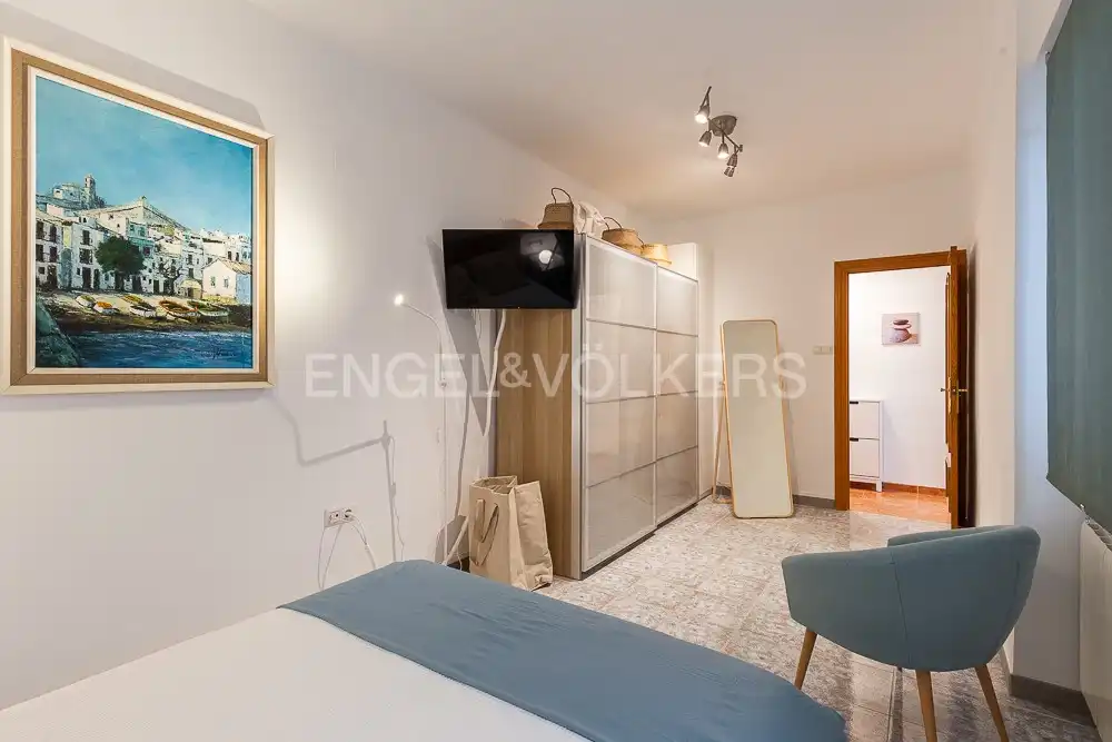 Bedroom of Flat for rent in Valencia  with Air Conditioner, Heating and Furnished