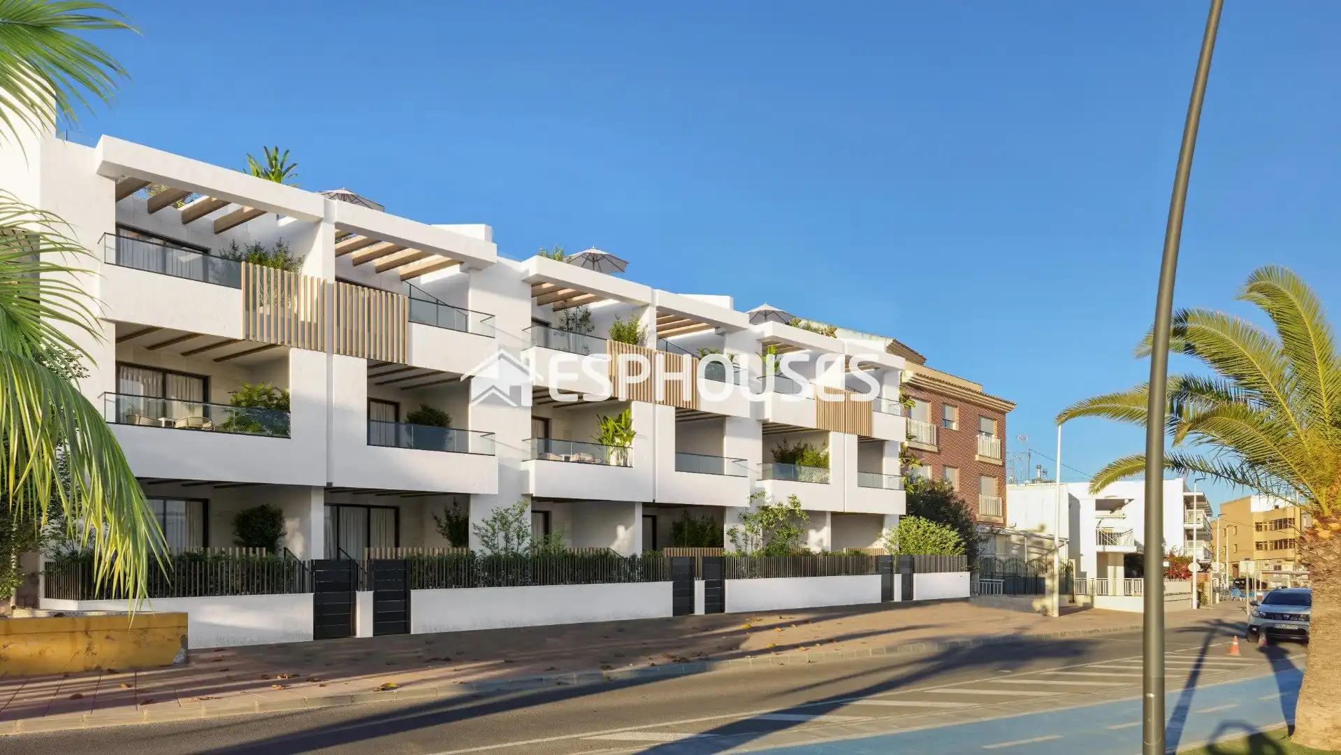 Vista exterior de Planta baja en venta en San Pedro del Pinatar con Aire acondicionado, Terraza y Balcón