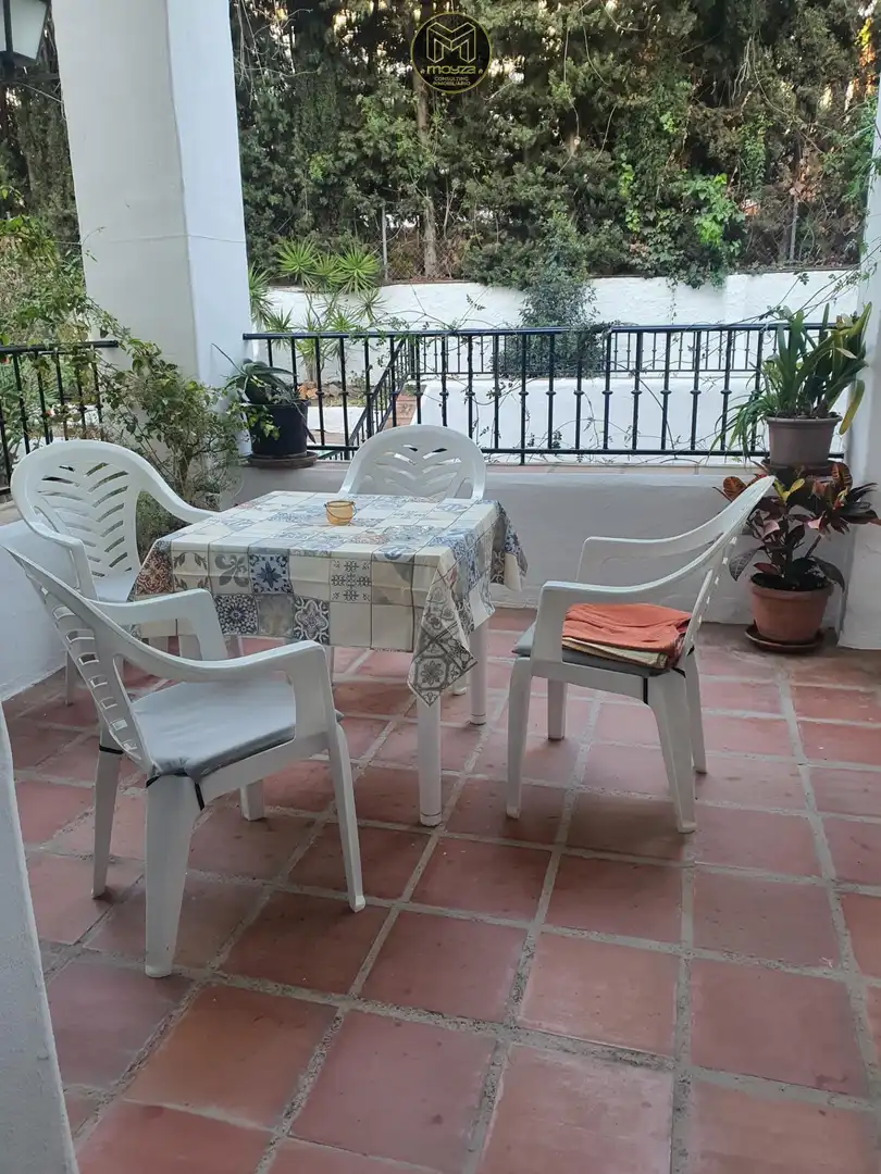 Terrace of Flat for rent in Nerja  with Air Conditioner, Private garden and Terrace