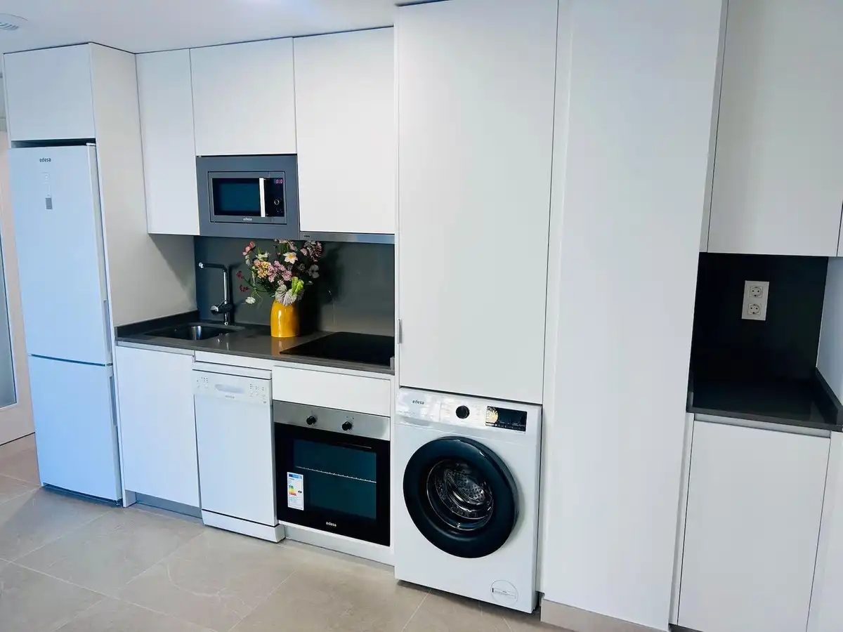 Kitchen of Apartments for sale in Estepona  with Air Conditioner, Heating and Terrace