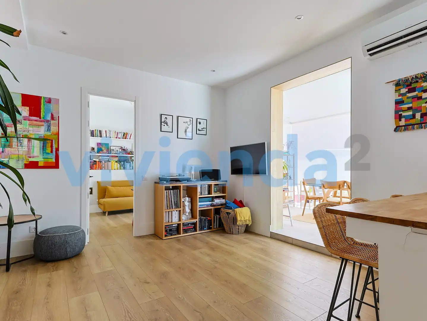 Sala de estar de Ático en venta en Madrid con Aire acondicionado, Calefacción y Terraza