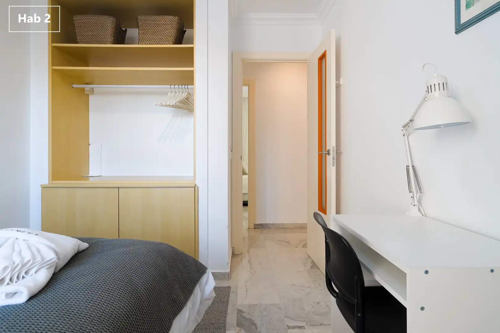 Habitación de Piso de alquiler en Málaga con Aire acondicionado, Amueblado y Internet