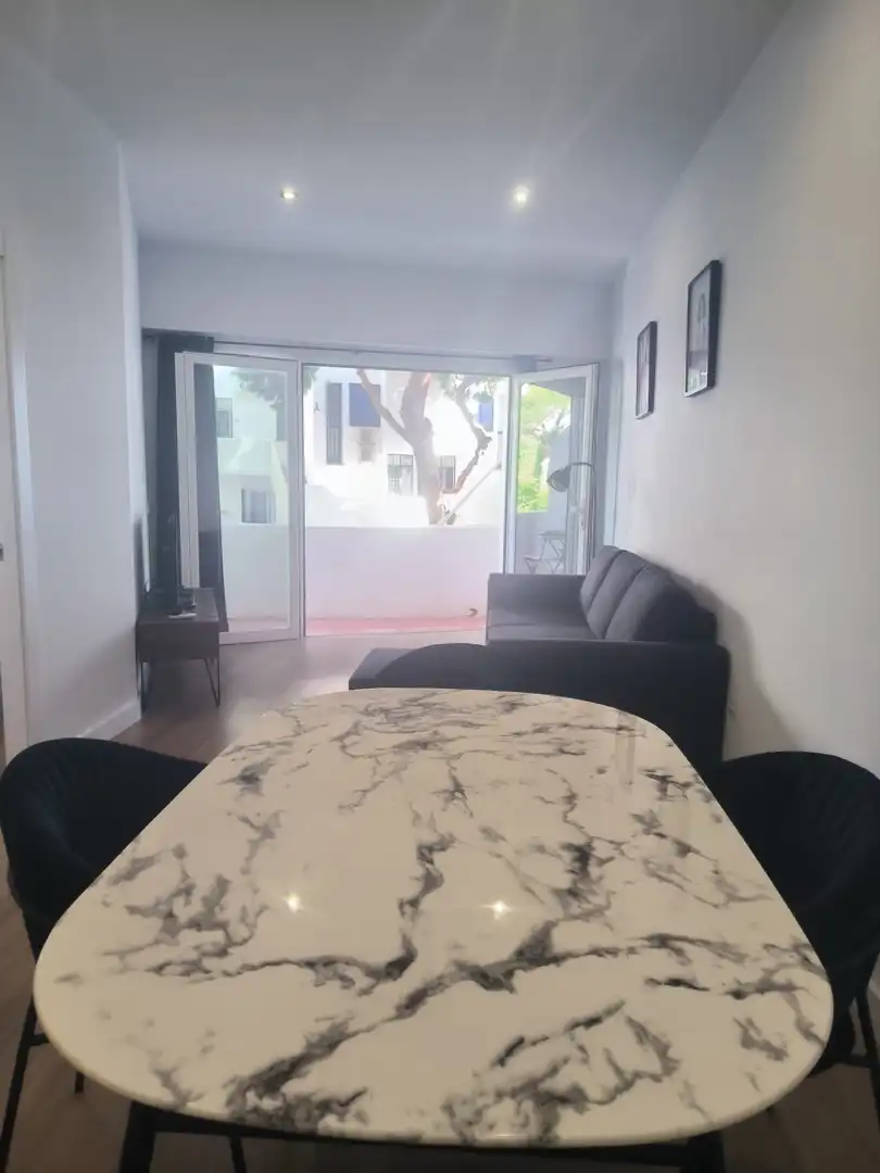 Wohnzimmer von Wohnungen zum Verkauf in Mijas mit Klimaanlage, Terrasse und Möbliert
