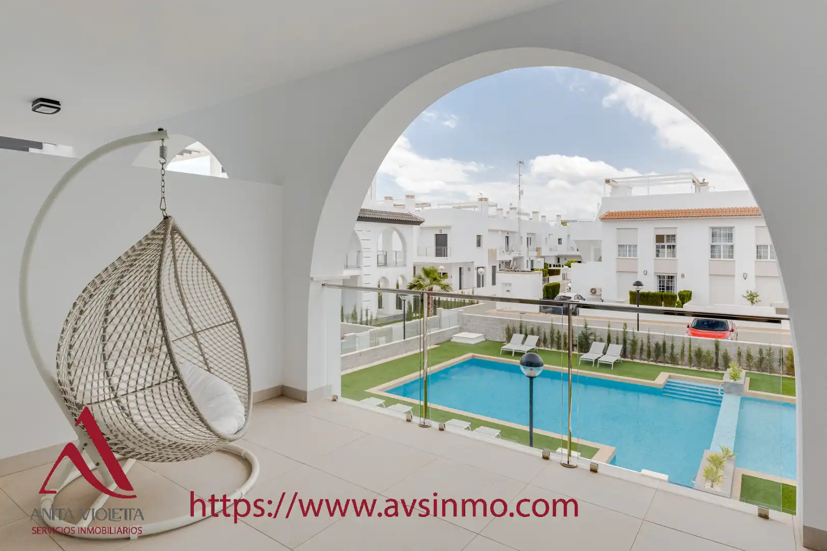 Swimming pool of Apartments for rent in Rojales  with Air Conditioner, Terrace and Furnished