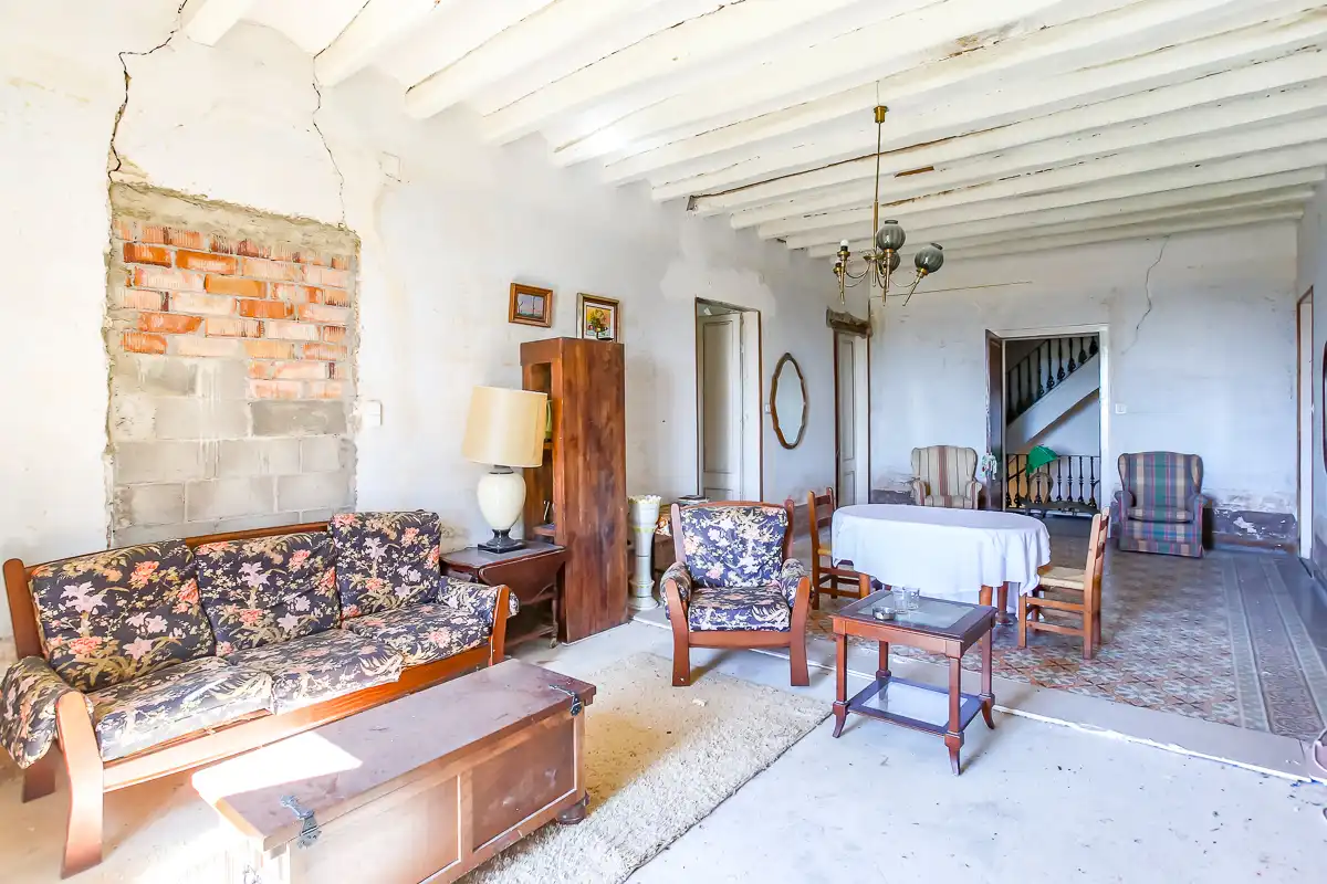 Wohnzimmer von Country house zum Verkauf in Subirats mit Privatgarten und Balkon