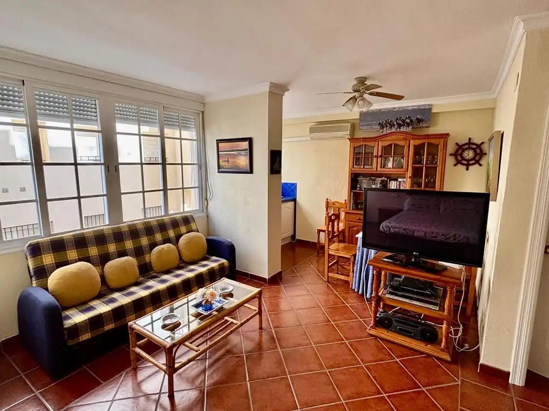 Wohnzimmer von Wohnung zur Miete in Sanlúcar de Barrameda mit Klimaanlage, Heizung und Möbliert