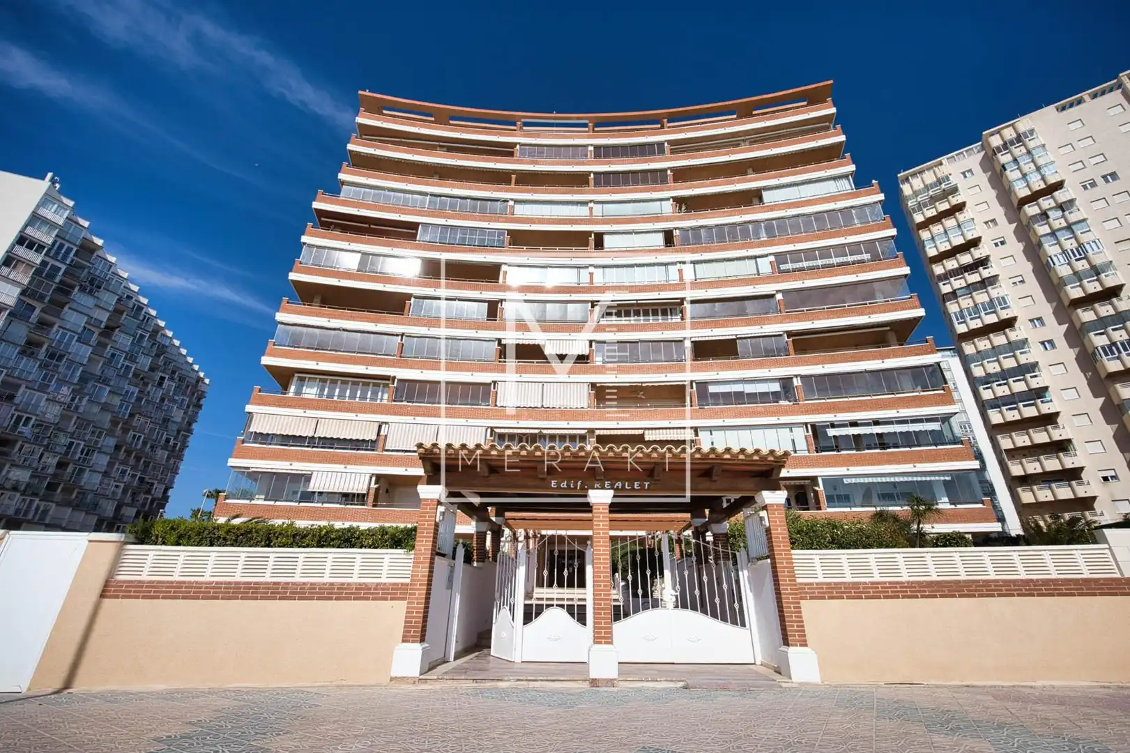 Vista exterior de Apartamento en venta en Calpe / Calp con Aire acondicionado, Jardín privado y Terraza