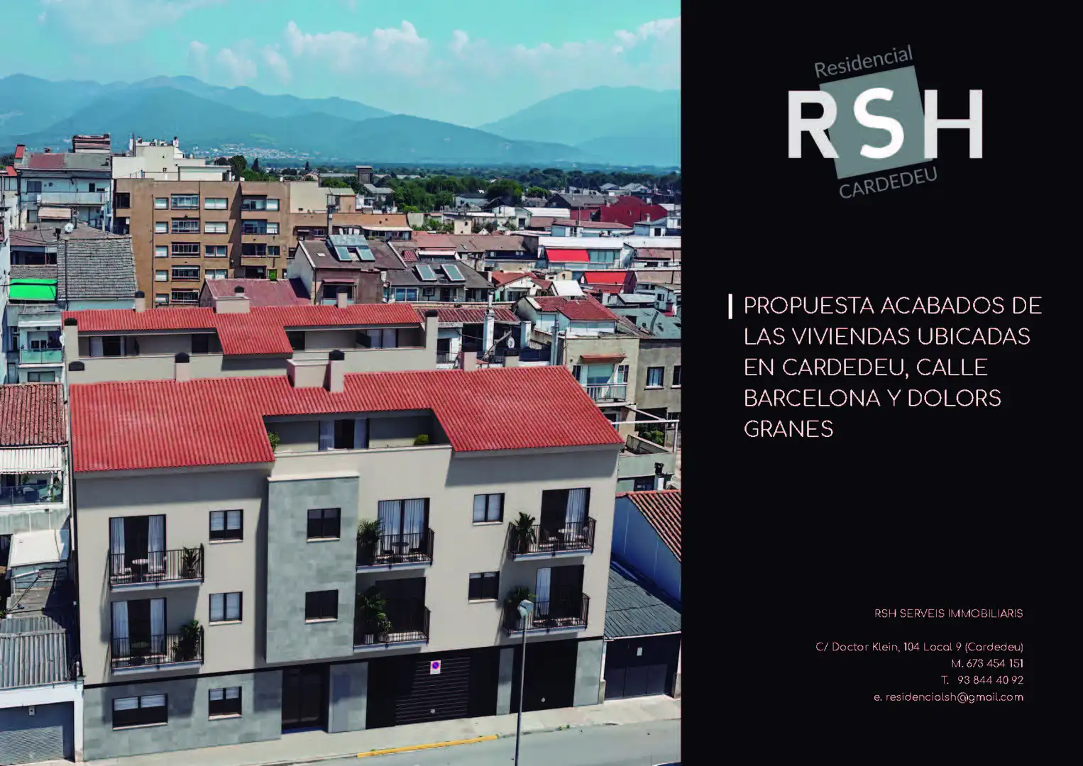 Vista exterior de Àtic en venda en Cardedeu amb Calefacció, Parquet i Terrassa