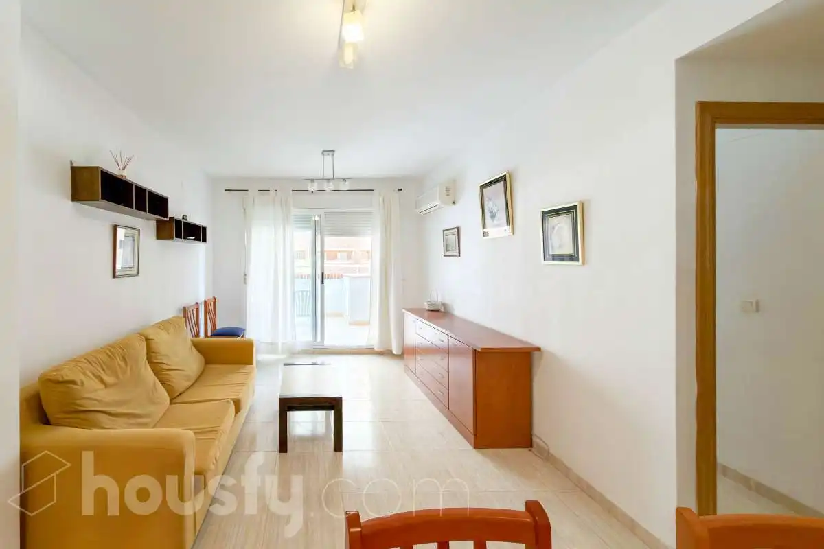 Living room of Flat for rent in Oropesa del Mar / Orpesa  with Air Conditioner, Terrace and Balcony