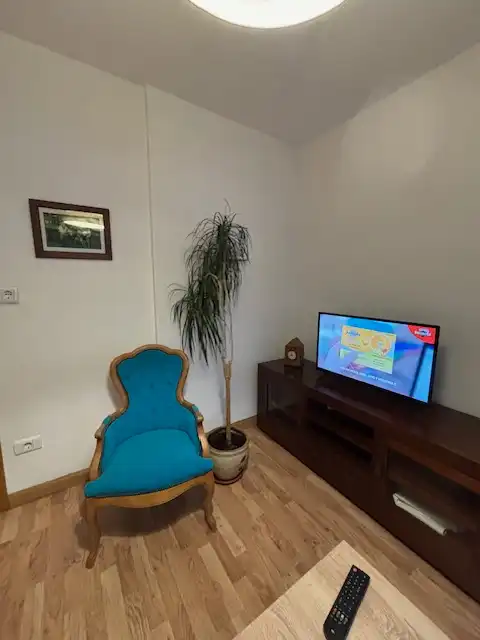 Living room of Flat for rent in Ferrol  with Heating, Parquet flooring and Furnished
