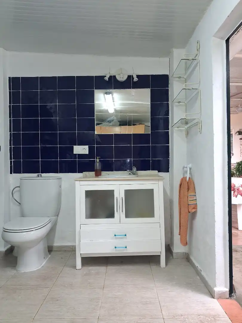 Baño de Casa o chalet en venta en Castilleja de la Cuesta con Aire acondicionado, Calefacción y Jardín privado