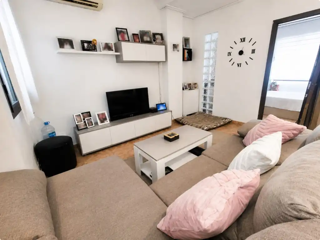 Sala d'estar de Pis en venda en Tavernes de la Valldigna amb Aire condicionat i Terrassa
