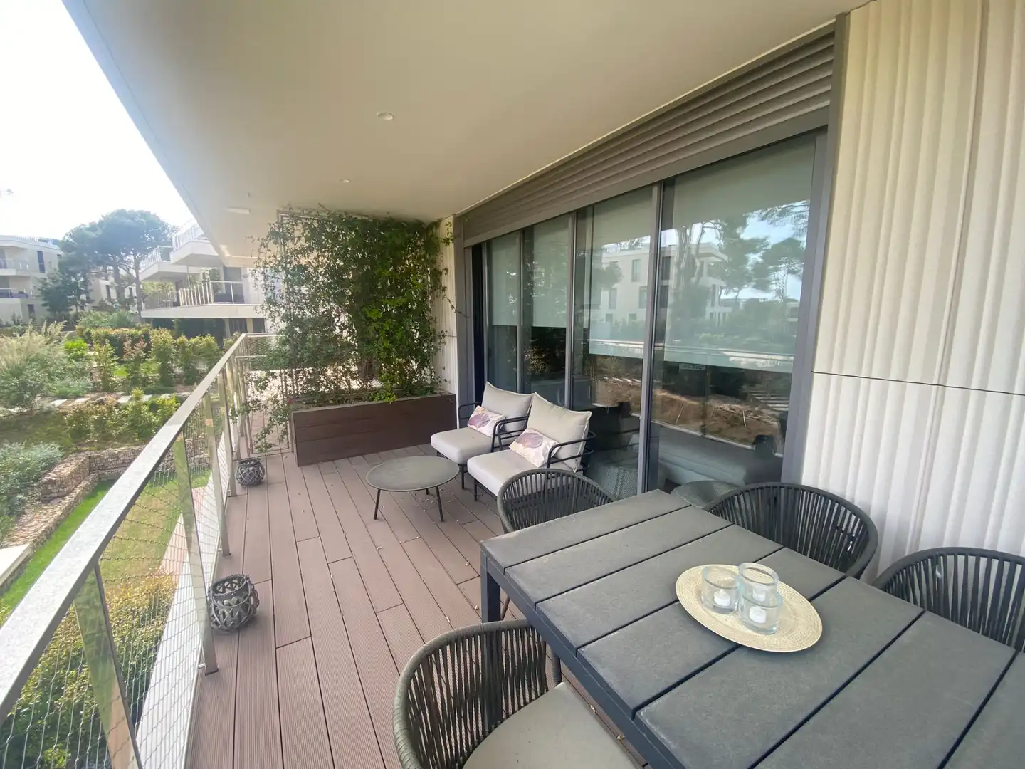 Terraza de Apartamento de alquiler en Salou con Aire acondicionado, Calefacción y Parquet