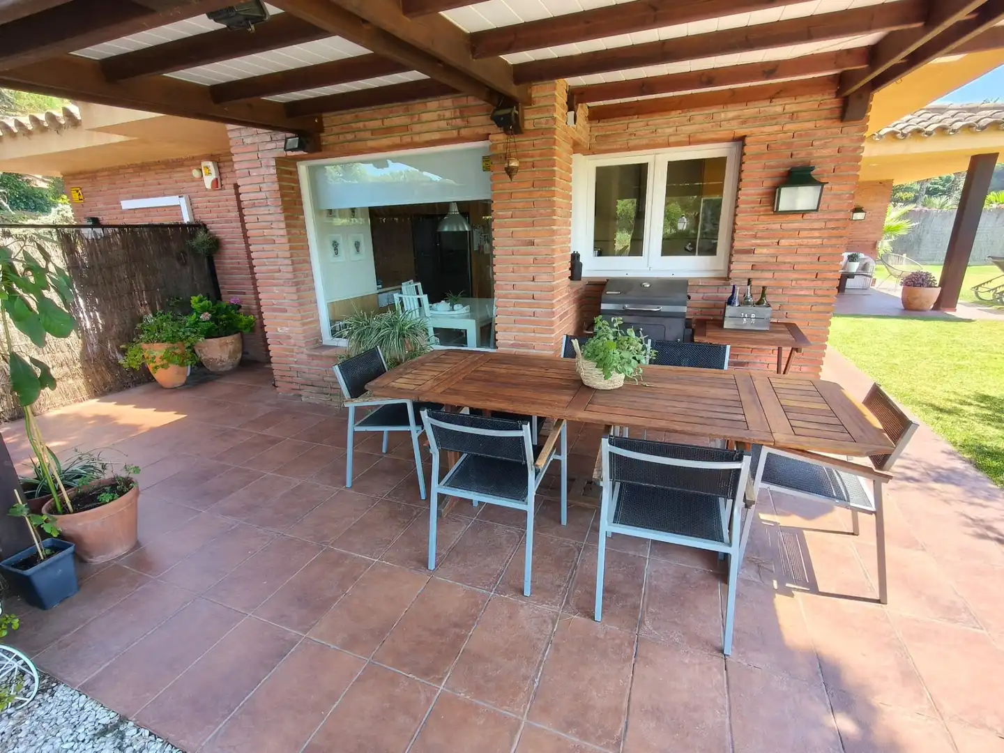 Terrace of Houses for sale in Sant Andreu de Llavaneres  with Air Conditioner, Heating and Private garden