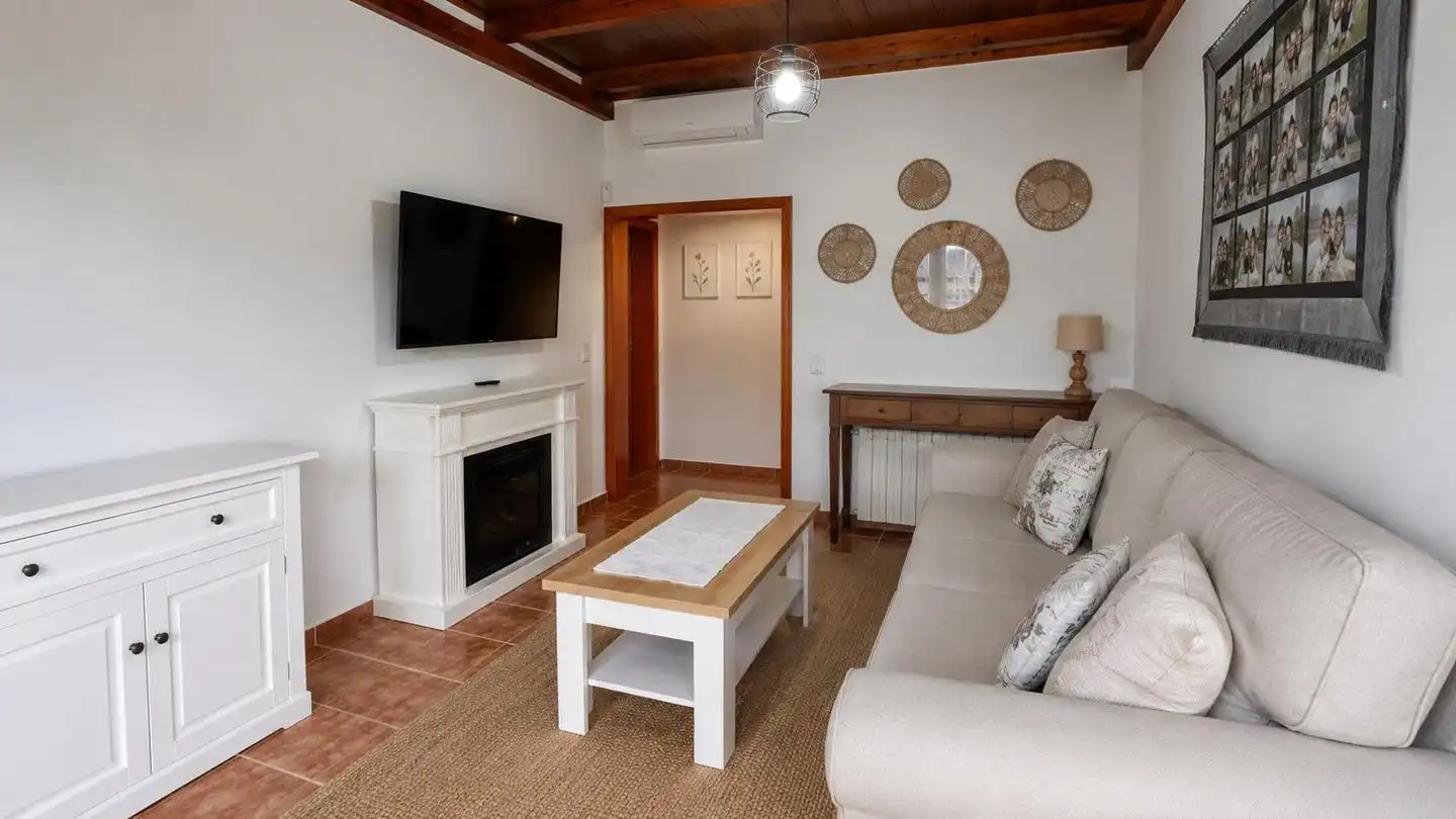 Sala de estar de Casa o chalet de alquiler en Valsequillo de Gran Canaria con Aire acondicionado, Jardín privado y Terraza