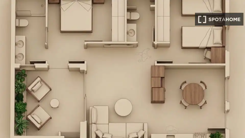 Apartament per a compartir en Molina de Segura amb Aire condicionat, Terrassa i Moblat