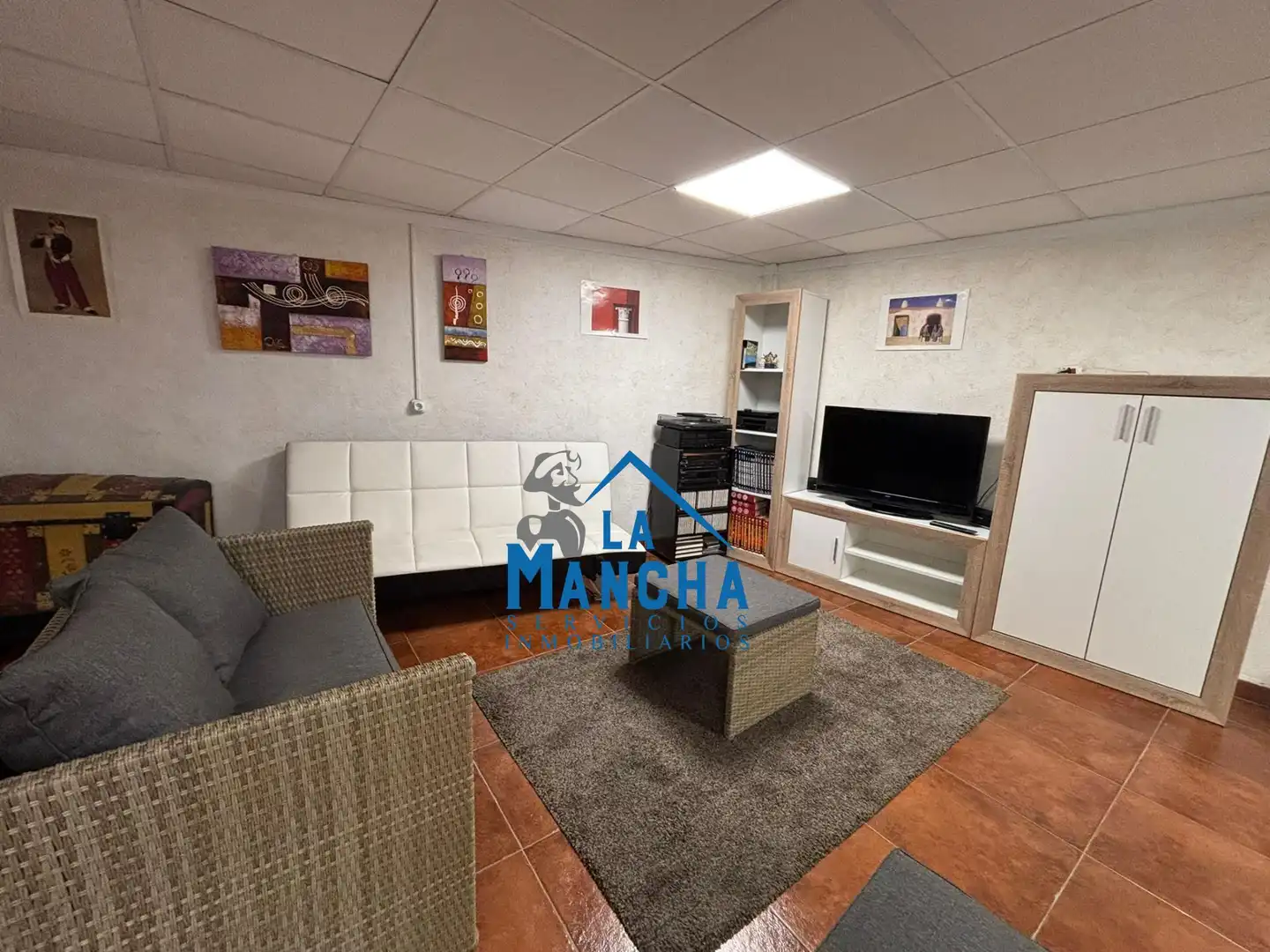 Sala d'estar de Apartament en venda en Albacete amb Aire condicionat, Calefacció i Moblat