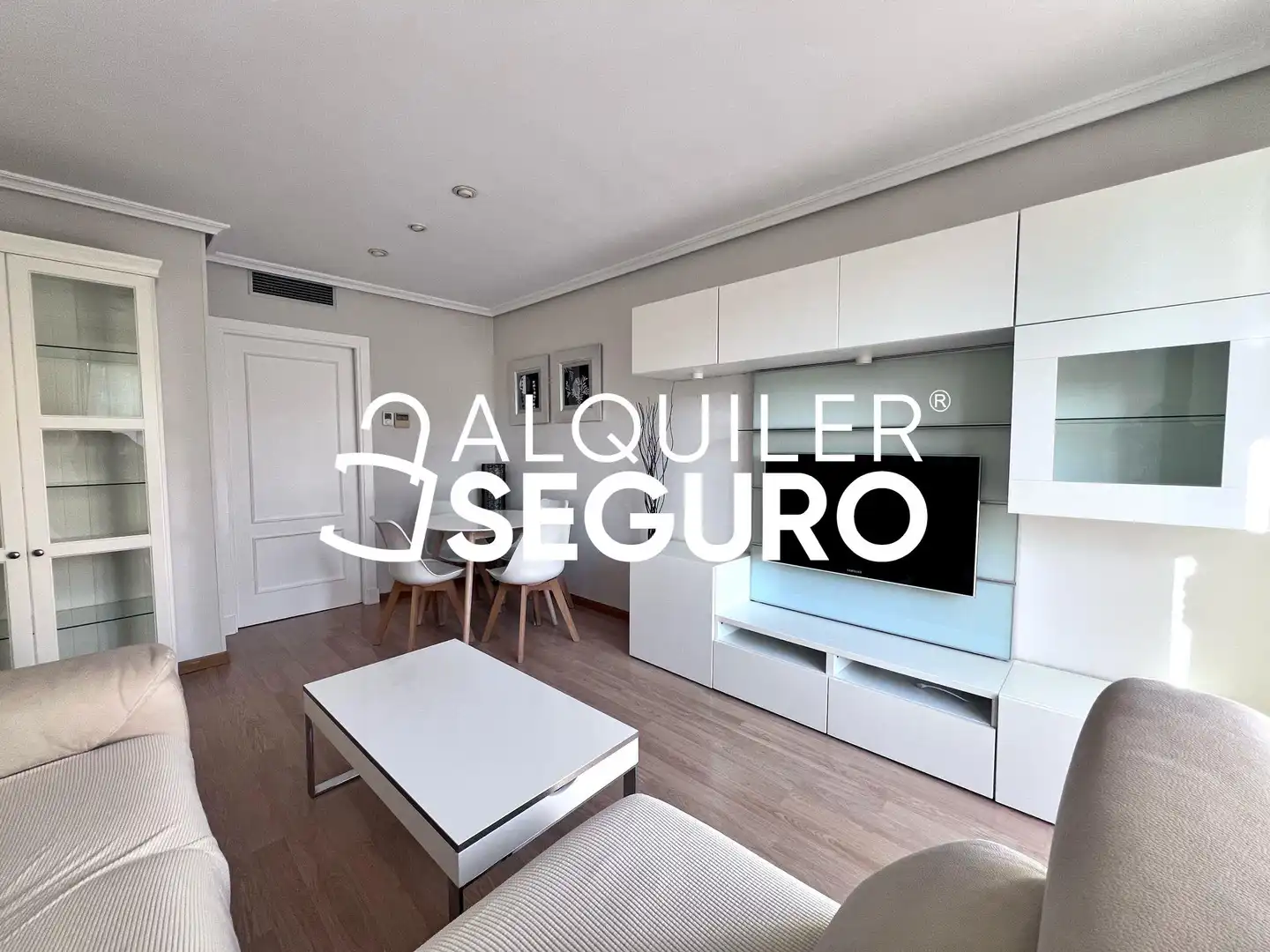 Sala de estar de Piso de alquiler en Madrid con Aire acondicionado, Calefacción y Terraza